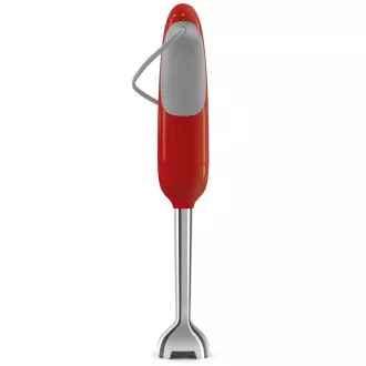 Smeg HBF11RDEU Stabmixer, 700 W, 14850 U/min, Turbo, 50er Jahre Stil, rutschfester Griff, rot