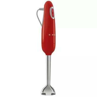 Smeg HBF11RDEU Stabmixer, 700 W, 14850 U/min, Turbo, 50er Jahre Stil, rutschfester Griff, rot