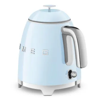 Smeg KLF05PBEU Mini-Wasserkocher, 0,8 l / 3 Tassen, 1400 W, Stil der 50er Jahre, pastellblau Smeg KLF05PBEU Mini-Wasserkocher, 0,8 l / 3 Tassen, 1400 W, Stil der 50er Jahre, pastellblau