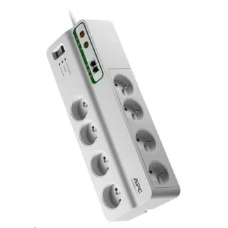 APC Performance SurgeArrest 8 Steckdosen mit Telefon- und Koaxschutz 230V Frankreich, 2,7 m APC Performance SurgeArrest 8 Steckdosen mit Telefon- und Koaxschutz 230V Frankreich, 2,7 m