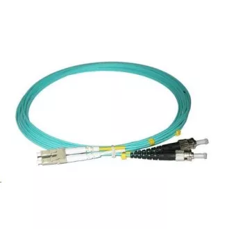 Duplex-Patchkabel MM 50/125, OM3, LC-ST, LS0H, 2m Duplex-Patchkabel MM 50/125, OM3, LC-ST, LS0H, 2m