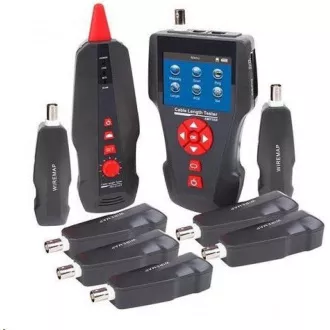 LAN Kabeltester TLCD88 mit LCD, Koax, Cat3/Cat5E/Cat6, UTP/STP, USB, PoE, Ping, Probe, 8x Loopback