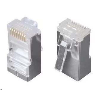 Solarix RJ45 CAT5E STP 8p8c geschirmter Stecker, nicht gestapelt auf der Frontplatte / 100 Stück KRJ45/5SH