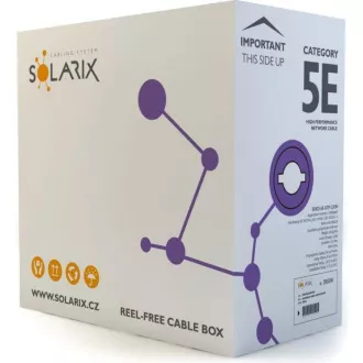 Installationskabel Solarix UTP, Cat5E, Draht, LSOH, Dose 305m SXKD-5E-UTP-LSOH Installationskabel Solarix UTP, Cat5E, Draht, LSOH, Dose 305m SXKD-5E-UTP-LSOH