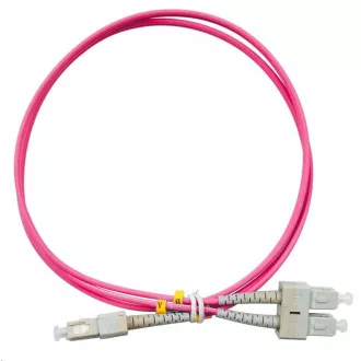 Duplex-Patchkabel MM 50/125, OM4, SC-SC, LS0H, 2m