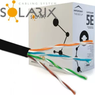 Installationskabel Solarix Outdoor Gel UTP, Cat5E, Draht, PE, Dose 305m SXKD-5E-UTP-PEG Installationskabel Solarix Outdoor Gel UTP, Cat5E, Draht, PE, Dose 305m SXKD-5E-UTP-PEG