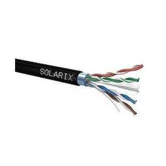 Installationskabel Solarix Outdoor FTP, Cat6, Draht, PE, Spule 500m SXKD-6-FTP-PE