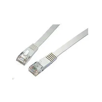Solarix Flachkabel CAT6 UTP LSOH 10 m, grau, nicht verhakungssicher, C6-111GY-10MB