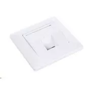 Solarix Steckdose modular für 1 Keystone Unterputz weiß SX9-1-0-WH