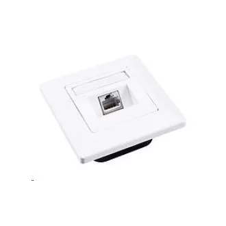 Solarix Buchse CAT6 STP 1 x RJ45 Unterputz weiß SX9-1-6-STP-WH Solarix Buchse CAT6 STP 1 x RJ45 Unterputz weiß SX9-1-6-STP-WH
