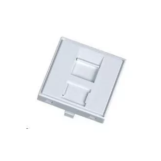 Unmontiertes Modul 1x RJ45, 45x45 mm mit Staubkappe Unmontiertes Modul 1x RJ45, 45x45 mm mit Staubkappe