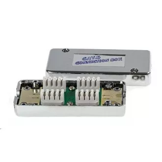 STP Cat6 Anschlussdose, silber