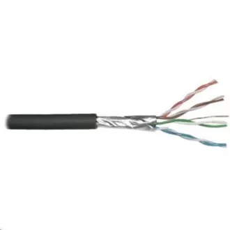 FTP-Kabel PlanetElite, Cat6, Kabel, Outdoor PE, Dca, schwarz, 305m, Spule
