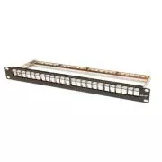19" LEXI-Net 24-Port modulares Patchfeld, schwarz