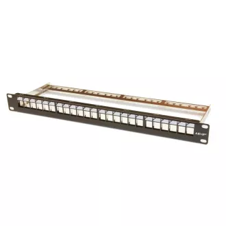 19" LEXI-Net 24-Port modulares Patchfeld, schwarz