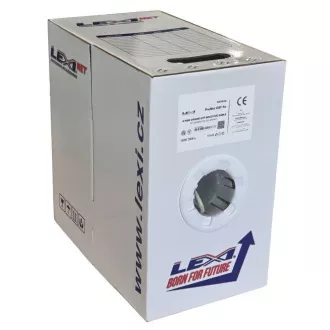 UTP-Kabel LEXI-Net Cat5E, Draht, PVC, weiß, 305m, Box