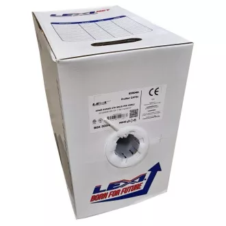 UTP-Kabel LEXI-Net Cat5E, Draht, PVC, weiß, 305m, Box