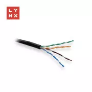 LYNX UTP-Kabel Cat5e, PE (Fca), vollverschweisst, Outdoor, schwarz, Box 305m
