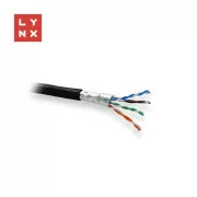 LYNX FTP-Kabel, Cat5e, PE (Fca), 0, 5mm, vollverschweisst, Outdoor, schwarz, Box 305m