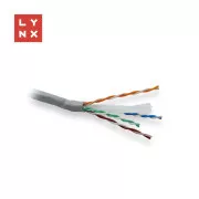 LYNX UTP-Kabel, Cat6, PVC (Eca), vollverschweißt, innen, grau, Karton 305m