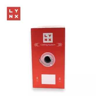 LYNX UTP-Kabel, Cat6, PVC (Eca), vollverschweißt, innen, grau, Karton 305m