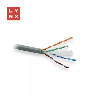 LYNX UTP-Kabel, Cat6, LSOH, vollverschweißt, innen, grau, Dose 305m LYNX UTP-Kabel, Cat6, LSOH, vollverschweißt, innen, grau, Dose 305m