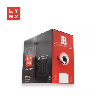 LYNX UTP-Kabel, Cat6, PE (Fca), vollverschweisst, Outdoor, schwarz, Box 305m LYNX UTP-Kabel, Cat6, PE (Fca), vollverschweisst, Outdoor, schwarz, Box 305m