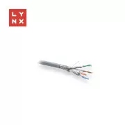 LYNX SFTP Kabel, Cat6a, LSZH, vollverschweißt, innen, grau, Spule 500m