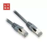 LYNX FTP-Patchkabel Cat6, PVC, 1m, grau (Packung enthält 10 Stück)