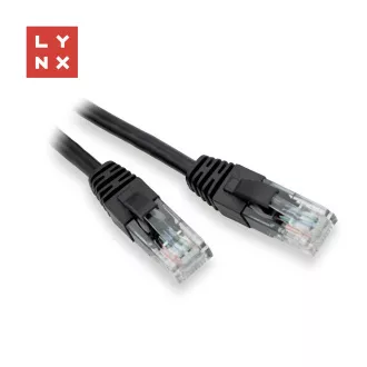 LYNX UTP-Patchkabel Cat5e, PVC, CCA, 10m, schwarz