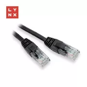 LYNX UTP-Patchkabel Cat5e, PVC, CCA, 15m, schwarz