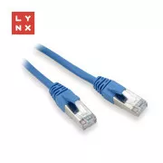 LYNX FTP-Patchkabel Cat5e PVC, CCA, 1m, blau (Packung enthält 10 Stück)