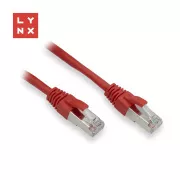 LYNX FTP-Patchkabel Cat5e PVC, CCA, 0, 1m, rot (Paket enthält 10 Stück)
