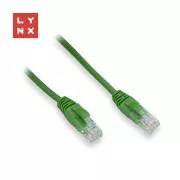 LYNX UTP-Patchkabel Cat5e, PVC, CCA, 1m, grün (Paket enthält 10 Stück)