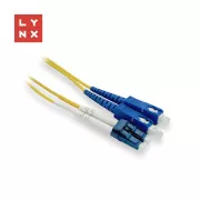 LYNX Duplex-Patchkabel SM, OS2, LC/SC, 9/125µm, 10m