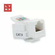 LYNX Keystone UTP Cat6, selbstschneidend, 90tlg., weiß