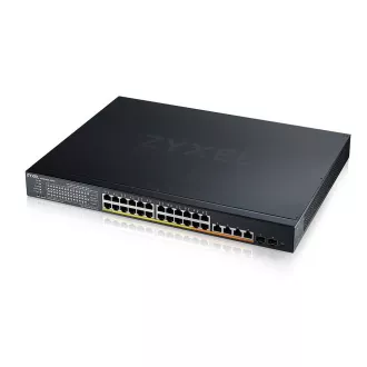 Zyxel XMG1930-30HP, 24-Port 2.5GbE Smart Managed Layer 2 PoE 700W 22xPoE /8xPoE   Switch mit 4 10GbE und 2 SFP  Uplink