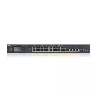 Zyxel XMG1930-30HP, 24-Port 2.5GbE Smart Managed Layer 2 PoE 700W 22xPoE /8xPoE   Switch mit 4 10GbE und 2 SFP  Uplink