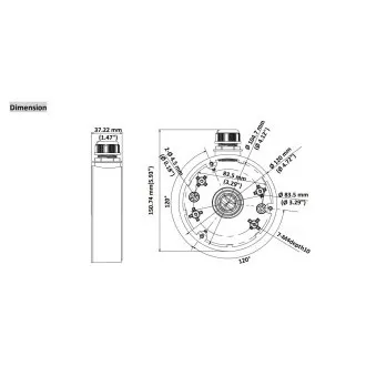 HIKVISION DS-1280ZJ-DM46, Kamerahalterung