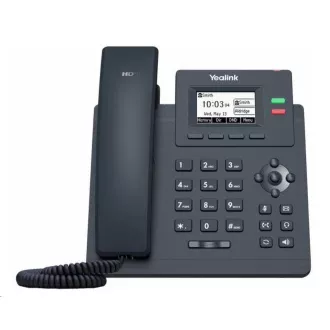 Yealink SIP-T31G IP-Telefon, 2, 3" 132x64 Grafik, 2x RJ45 10/100/1000, PoE, 2x SIP, mit Adapter