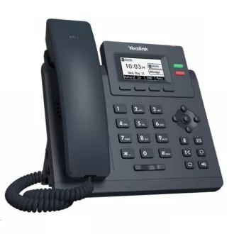 Yealink SIP-T31G IP-Telefon, 2, 3" 132x64 Grafik, 2x RJ45 10/100/1000, PoE, 2x SIP, mit Adapter