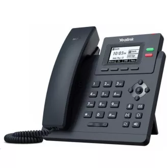 Yealink SIP-T31G IP-Telefon, 2, 3" 132x64 Grafik, 2x RJ45 10/100/1000, PoE, 2x SIP, mit Adapter