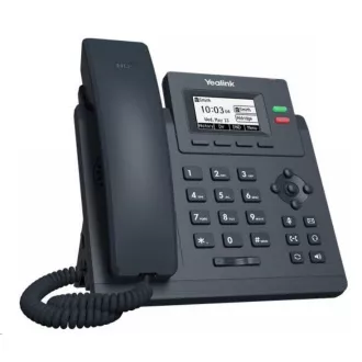 Yealink SIP-T31P IP-Telefon, 2, 3" 132x64 Grafik, 2x RJ45 10/100, PoE, 2x SIP, mit Adapter