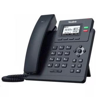 Yealink SIP-T31P IP-Telefon, 2, 3" 132x64 Grafik, 2x RJ45 10/100, PoE, 2x SIP, mit Adapter