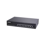Vivotek PoE-Switch AW-GEL-105A-110, 8xGE PoE(802.3af/at/bt, PoE-Budget 110W), 1xGbE RJ-45, 1xSFP 100M/1G Steckplatz