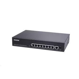Vivotek PoE-Switch AW-GEL-105A-110, 8xGE PoE(802.3af/at/bt, PoE-Budget 110W), 1xGbE RJ-45, 1xSFP 100M/1G Steckplatz Vivotek PoE-Switch AW-GEL-105A-110, 8xGE PoE(802.3af/at/bt, PoE-Budget 110W), 1xGbE RJ-45, 1xSFP 100M/1G Steckplatz