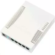 MikroTik RouterBOARD RB260GS (CSS106-5G-1S), Taifatech TF470 CPU, leistungsstarker konfigurierbarer Switch, 5x LAN, 1xSFP Slot