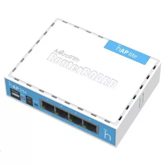 MikroTik hAP Lite (classic), 650MHz CPU, 32MB RAM, 4x LAN, integr. 2.4GHz Wi-Fi, WPS, inkl. L4 MikroTik hAP Lite (classic), 650MHz CPU, 32MB RAM, 4x LAN, integr. 2.4GHz Wi-Fi, WPS, inkl. L4