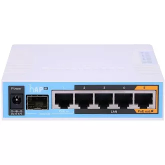 MikroTik hAP ac, 720MHz CPU, 128MB RAM, 5x LAN, 2.4 5GHz, Wi-Fi 802.11b/g/n/ac, SFP-Slot, inkl. L4 MikroTik hAP ac, 720MHz CPU, 128MB RAM, 5x LAN, 2.4 5GHz, Wi-Fi 802.11b/g/n/ac, SFP-Slot, inkl. L4