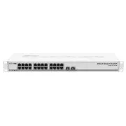 MikroTik Cloud Smart Switch CSS326-24G-2S RM, 24 nicht-blockierende Gigabit-Ports, 2xSFP , Marvell DX Switch-Chip, SwOS